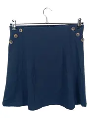 Vorschaubild 1 von Damen A-Linienrock Gr. 36/38 Blau Casual Rock Zierknöpfe