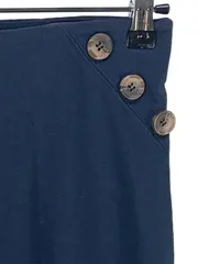 Vorschaubild 3 von Damen A-Linienrock Gr. 36/38 Blau Casual Rock Zierknöpfe