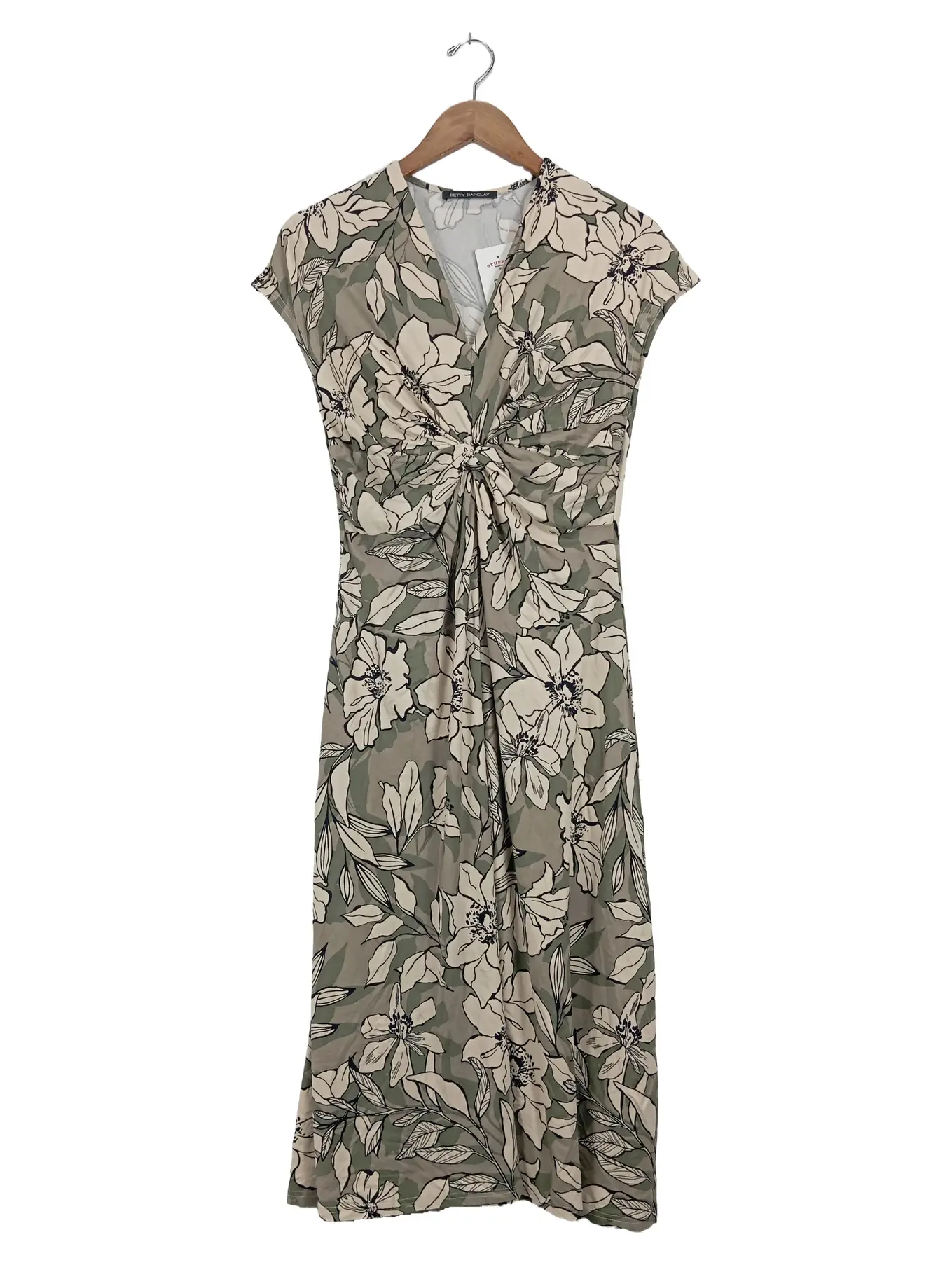 BETTY BARCLAY Damen Kleid Gr. 38 M Blumenmuster Midikleid Festlich Mehrfarbig