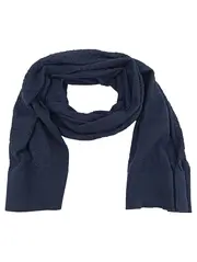 Vorschaubild 1 von Damen Schal Blau Wolle Casual Strukturmuster 180x57 cm