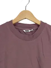 Vorschaubild 2 von U Herren Langarmshirt Gr. M Lila Basic Baumwollmix