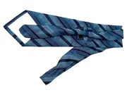 Vorschaubild 2 von Krawatte Damen Blau Gestreift Seide Business Elegant 10cm 145cm