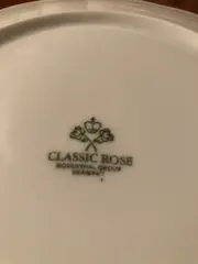 Vorschaubild 2 von Platzteller Porzellan Rund Klassisch Weiß 20cm Blumenmuster Festlich