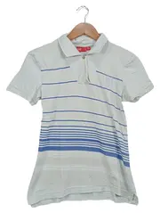 Vorschaubild 1 von Damen Poloshirt Gr. 38;M Blau gestreift Sportlich