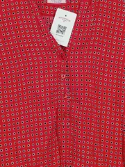 Vorschaubild 4 von Damen Bluse Gr. 38 Rot Punkte Langarm Viskose