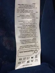 Vorschaubild 4 von Damen Freizeitkleid Gr. 40/M Blau Blumenmuster Viskose Bohemian