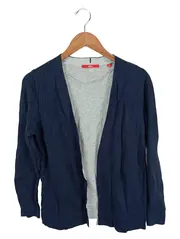 Vorschaubild 1 von Damen Strickjacke Gr. 40 Blau Casual Viskose Polyamid