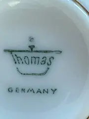 Vorschaubild 5 von Thomas Kerzenhalter Porzellan Weiß Klassisch Rund 4cm Metallic Akzent