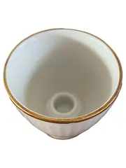 Vorschaubild 1 von Thomas Kerzenhalter Porzellan Weiß Klassisch Rund 4cm Metallic Akzent