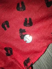 Vorschaubild 2 von Damen Schlauchschal Rot Tiermotive Viskose Casual Freizeit