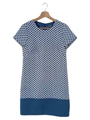 Vorschaubild 1 von Damen Blusenkleid Gr. 34/XS Blau Grafisch Business Elegant