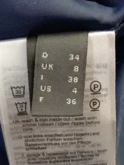 Vorschaubild 4 von Damen Blusenkleid Gr. 34/XS Blau Grafisch Business Elegant