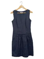 Vorschaubild 1 von Damen Freizeitkleid Gr. 34/XS Blau Casual Wollmix