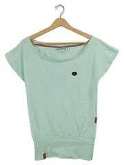 Vorschaubild 1 von Damen T-Shirt Gr. S Türkis Casual Kurzarm Shirt