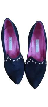 Vorschaubild 2 von Damen Pumps 36 Schwarz Elegant Nieten High Heels