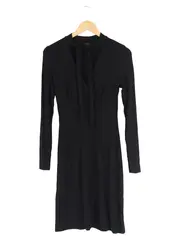 Vorschaubild 1 von Damen Strickkleid Gr. 36/S Schwarz Elegant Klassisch Viskose