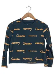 Vorschaubild 1 von Kinder Langarmshirt Schwarz Logo Print Gr. 140 Casual Polyester