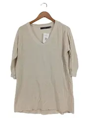Vorschaubild 2 von Damen Pullover Gr. M Beige V-Ausschnitt Strick Casual