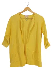 Vorschaubild 1 von LIEBLINGSSTÜCK Damen Strickjacke Cardigan Gelb Gr. 34 XS Baumwolle