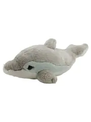 Vorschaubild 2 von Delfin Plüschtier Kuscheltier Grau 16 cm Knopf im Ohr