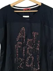 Vorschaubild 2 von EDC Damen T-Shirt Gr. ELF mit Pailletten Schwarz Casual