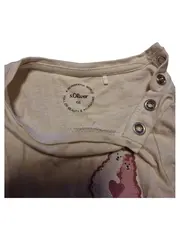 Vorschaubild 6 von Baby Langarmshirt Gr. 68 Beige Lama Motiv Mädchen Baumwolle