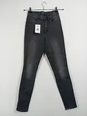 Vorschaubild 2 von Damen Jeans Regular Fit Gr. 30 Schwarz Casual