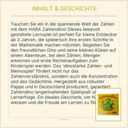 Vorschaubild 3 von Zahlendino Lernspiel Mathe Kinder ab 3 Jahre Gelb Pappe Zahlen Spiel