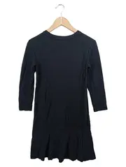 Vorschaubild 2 von Damen Freizeitkleid Schwarz Gr. 34/XS Klassisch Elegant Viskose