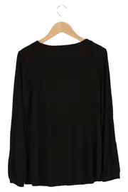 Vorschaubild 2 von Damen Bluse Gr. 40/M Schwarz Langarm Business Casual Strass