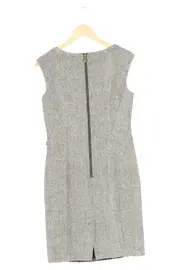 Vorschaubild 2 von Damen Etuikleid Gr. 38/M Business Elegant Grau Spitze Reißverschluss