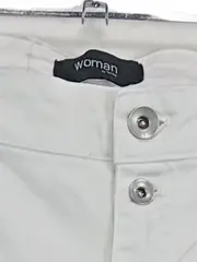 Vorschaubild 5 von Woman by Damen Stoffhose Weiß Gr. 46/XL Strass-Details