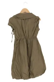 Vorschaubild 2 von Damen Freizeitkleid Gr. 34;XS Grün Baumwolle Seide Midikleid