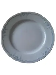 Vorschaubild 1 von Essteller Porzellan Klassisch Weiß Florales Muster 19cm