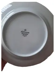 Vorschaubild 2 von Essteller Porzellan Klassisch Weiß Florales Muster 19cm