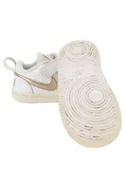 Vorschaubild 3 von Kinder Sneaker low Gr. 21 Weiß Gold Klettverschluss Sportschuhe