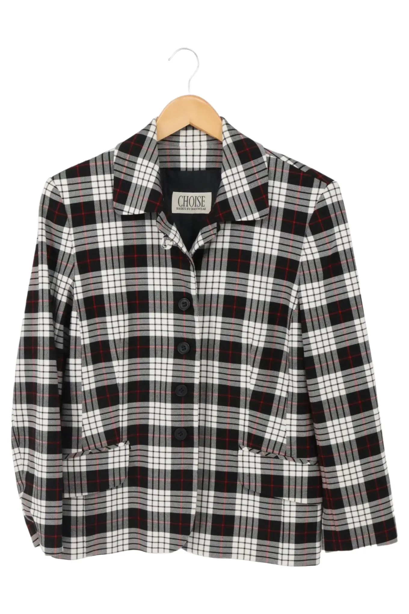 CHOISE BASICS BY DANWEAR Blazer Damen 38/M Kariert Mehrfarbig Klassisch