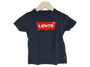 Vorschaubild 1 von Kinder T-Shirt Gr. 98 Navy Blau Logo-Print Kurzarm Baumwolle