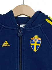 Vorschaubild 3 von Trainingsjacke Schweden SvFF Kinder Gr. 92 Blau Gelb Kapuze
