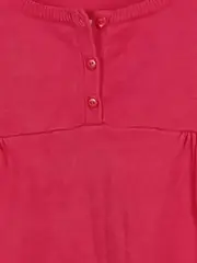 Vorschaubild 3 von Mädchen Kleid Gr. 150/152 Pink Kurzarm Baumwolle