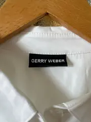 Vorschaubild 6 von Damen Hemdbluse Langarm Uni Weiß Gr. 50 Business Baumwolle