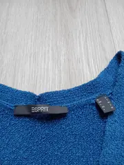 Vorschaubild 3 von Damen Pullunder Strickweste Blau Gr. S Ärmellos V-Ausschnitt