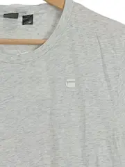 Vorschaubild 2 von Herren T-Shirt Grau Meliert Logo Gr. 36 Casual