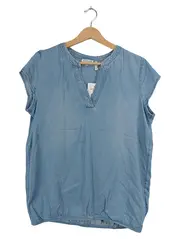 Vorschaubild 1 von Damen Bluse Gr. 36/S Blau Lyocell Jeansoptik Casual