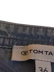 Vorschaubild 5 von Damen Bluse Gr. 36/S Blau Lyocell Jeansoptik Casual