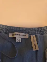 Vorschaubild 4 von Damen Bluse Gr. 36/S Blau Lyocell Jeansoptik Casual