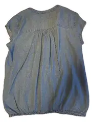 Vorschaubild 2 von Damen Bluse Gr. 36/S Blau Lyocell Jeansoptik Casual