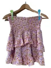 Vorschaubild 2 von Damen Minirock Gr. 36/S Mehrfarbig Floral Rüschen