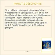 Vorschaubild 4 von Plitsch-Platsch-Katapult Geschicklichkeitsspiel Kinder Wasserschlacht