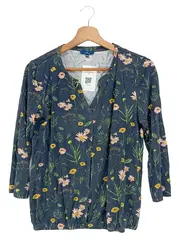 Vorschaubild 1 von Damen Bluse 34/XS Blau Florales Muster Bohemian